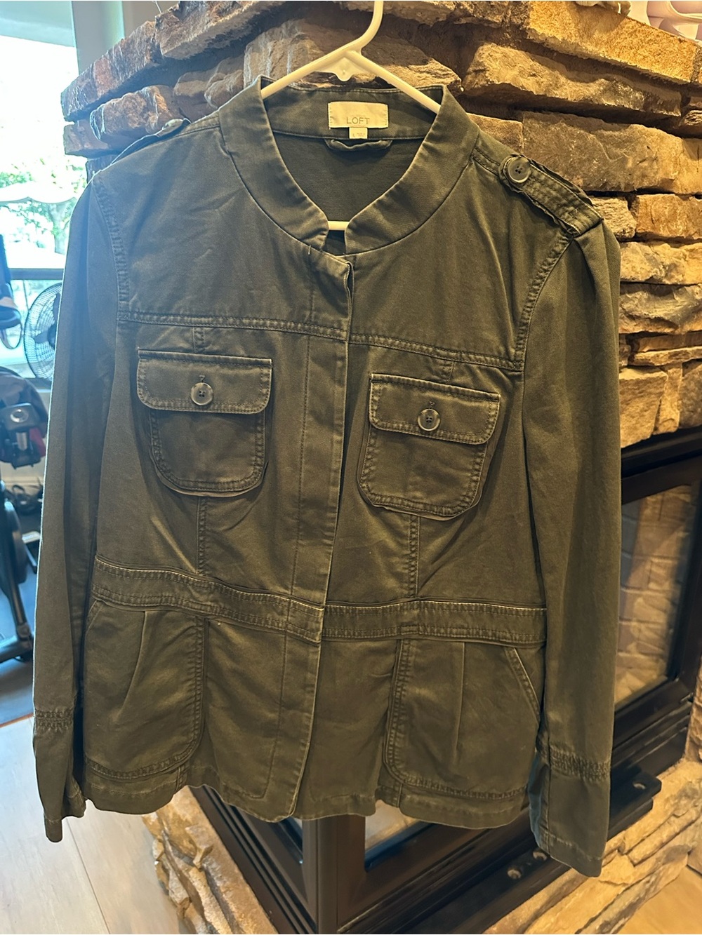 LOFT Olive Utility Field Jacket